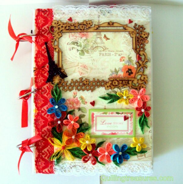 Showing image for Too Much Love Handmade Quilled Scrapbook Too Much Love Handmade Quilled Scrapbook