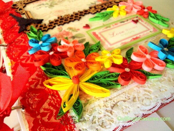 Too Much Love Handmade Quilled Scrapbook Too Much Love Handmade Quilled Scrapbook