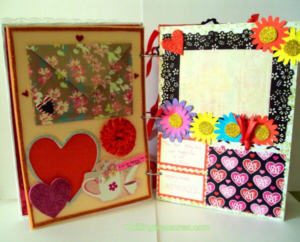 Too Much Love Handmade Quilled Scrapbook Too Much Love Handmade Quilled Scrapbook