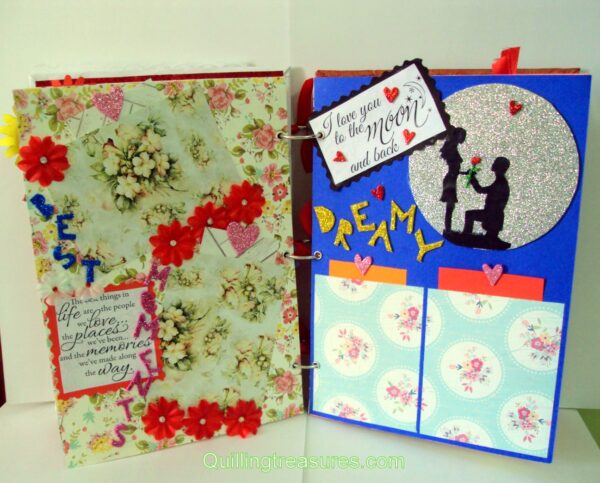 Too Much Love Handmade Quilled Scrapbook Too Much Love Handmade Quilled Scrapbook