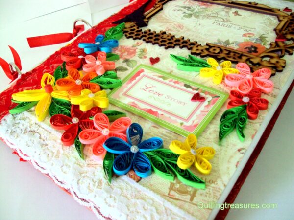 Too Much Love Handmade Quilled Scrapbook Too Much Love Handmade Quilled Scrapbook