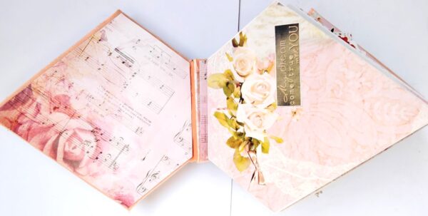 Sparkling Diamond shaped love Scrapbook album Sparkling Diamond shaped love Scrapbook album