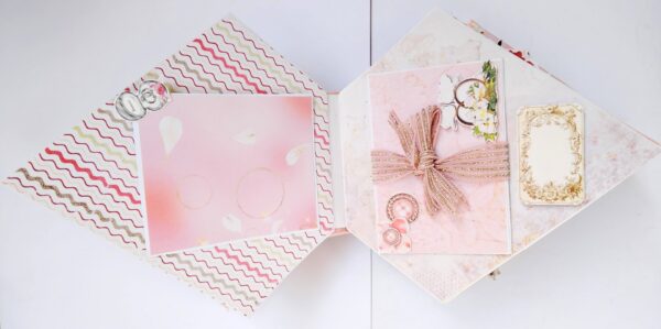 Sparkling Diamond shaped love Scrapbook album Sparkling Diamond shaped love Scrapbook album
