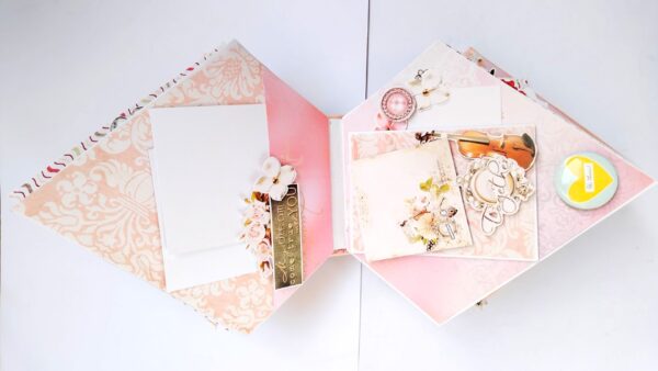 Sparkling Diamond shaped love Scrapbook album Sparkling Diamond shaped love Scrapbook album
