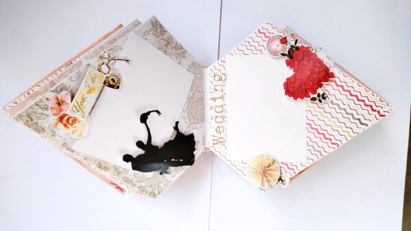 Sparkling Diamond shaped love Scrapbook album Sparkling Diamond shaped love Scrapbook album