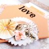 Sparkling Diamond shaped love Scrapbook album Sparkling Diamond shaped love Scrapbook album