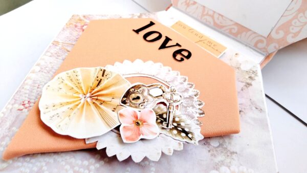 Sparkling Diamond shaped love Scrapbook album Sparkling Diamond shaped love Scrapbook album