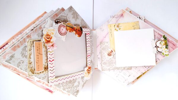 Sparkling Diamond shaped love Scrapbook album Sparkling Diamond shaped love Scrapbook album