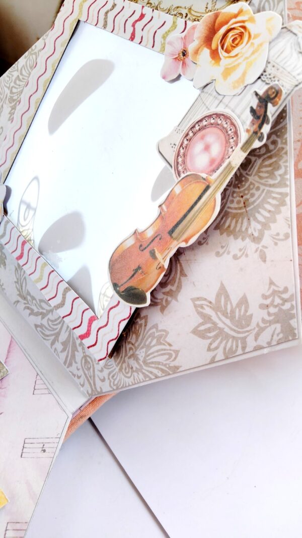 Sparkling Diamond shaped love Scrapbook album Sparkling Diamond shaped love Scrapbook album