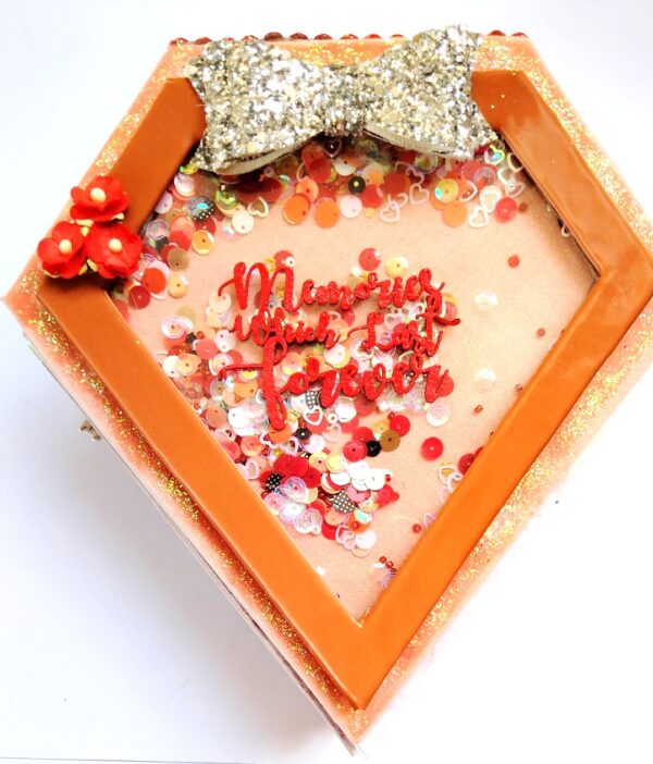 Sparkling Diamond shaped love Scrapbook album Sparkling Diamond shaped love Scrapbook album