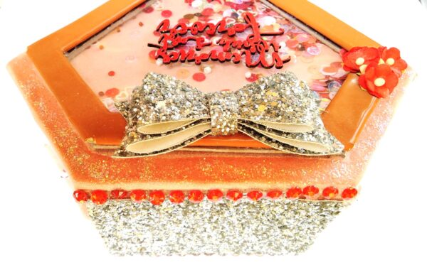 Sparkling Diamond shaped love Scrapbook album Sparkling Diamond shaped love Scrapbook album