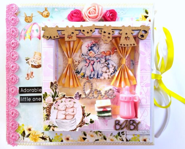 Sparkling Unisex Baby Scrapbook