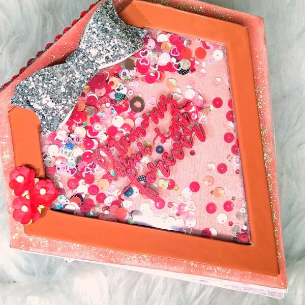 Sparkling Diamond shaped love Scrapbook album Sparkling Diamond shaped love Scrapbook album