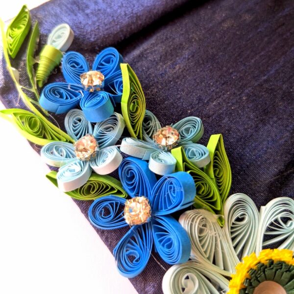 Sparkling Blue Quilled Photo Frame Sparkling Blue Quilled Photo Frame