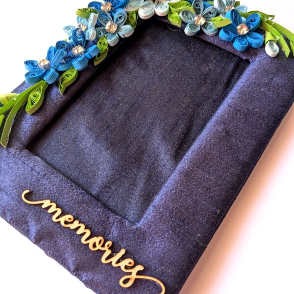 Sparkling Blue Quilled Photo Frame Sparkling Blue Quilled Photo Frame