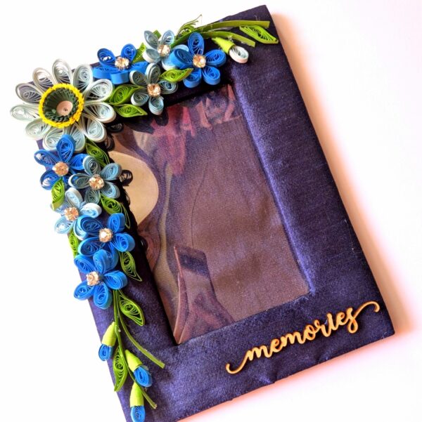 Sparkling Blue Quilled Photo Frame Sparkling Blue Quilled Photo Frame