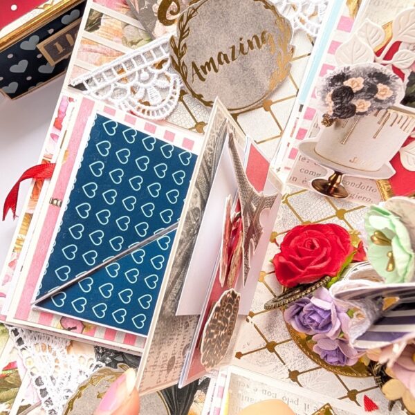 3 Layered Cute Teddy Love Explosion Box