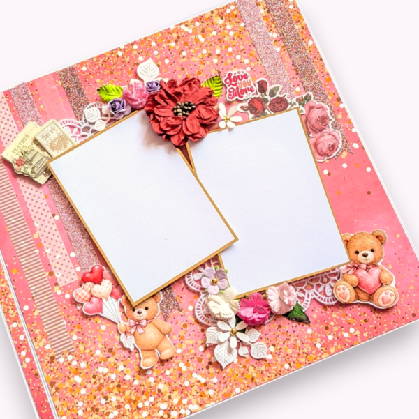 Quilled Valentine Floral Bouquet Greeting Card Quilled Valentine Floral Bouquet Greeting Card