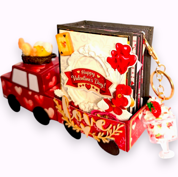 Cute Love Truck with Mini scrapbook Cute Love Truck with Mini scrapbook